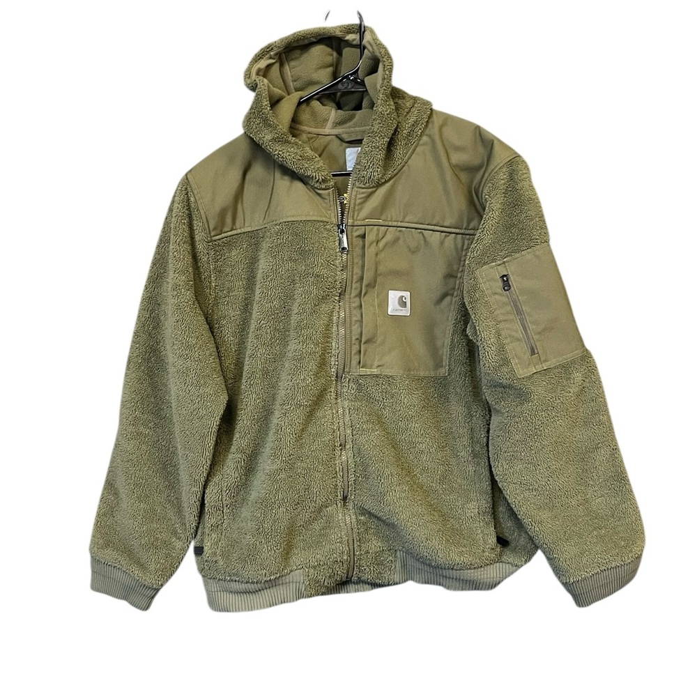 Carhartt Yukon Extremes Wind Fighter Sherpa Fleece Jacket Men XL Olive Gorpcore